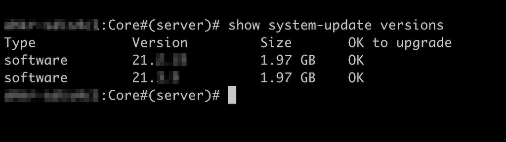Available Upgrade Versions