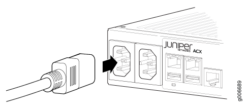 Connecting AC Power to the Router