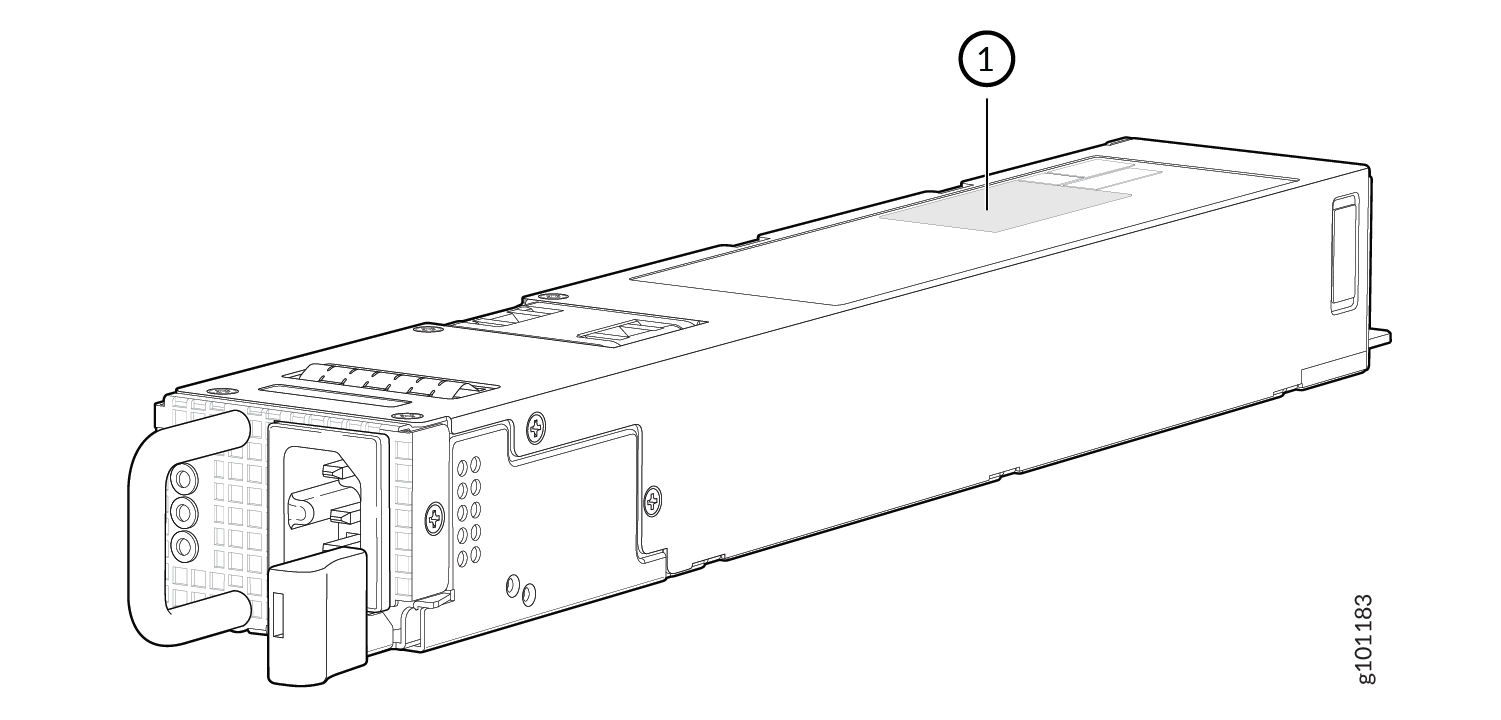 ACX7100-32C AC PSM Serial Number Location