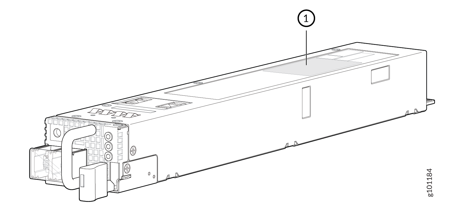 ACX7100-32C DC PSM Serial Number Location