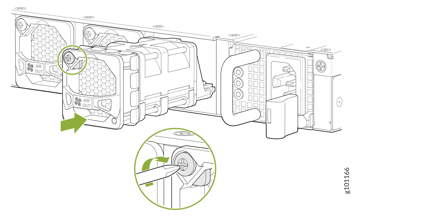 Install a Fan Module in an ACX7100-48L Router