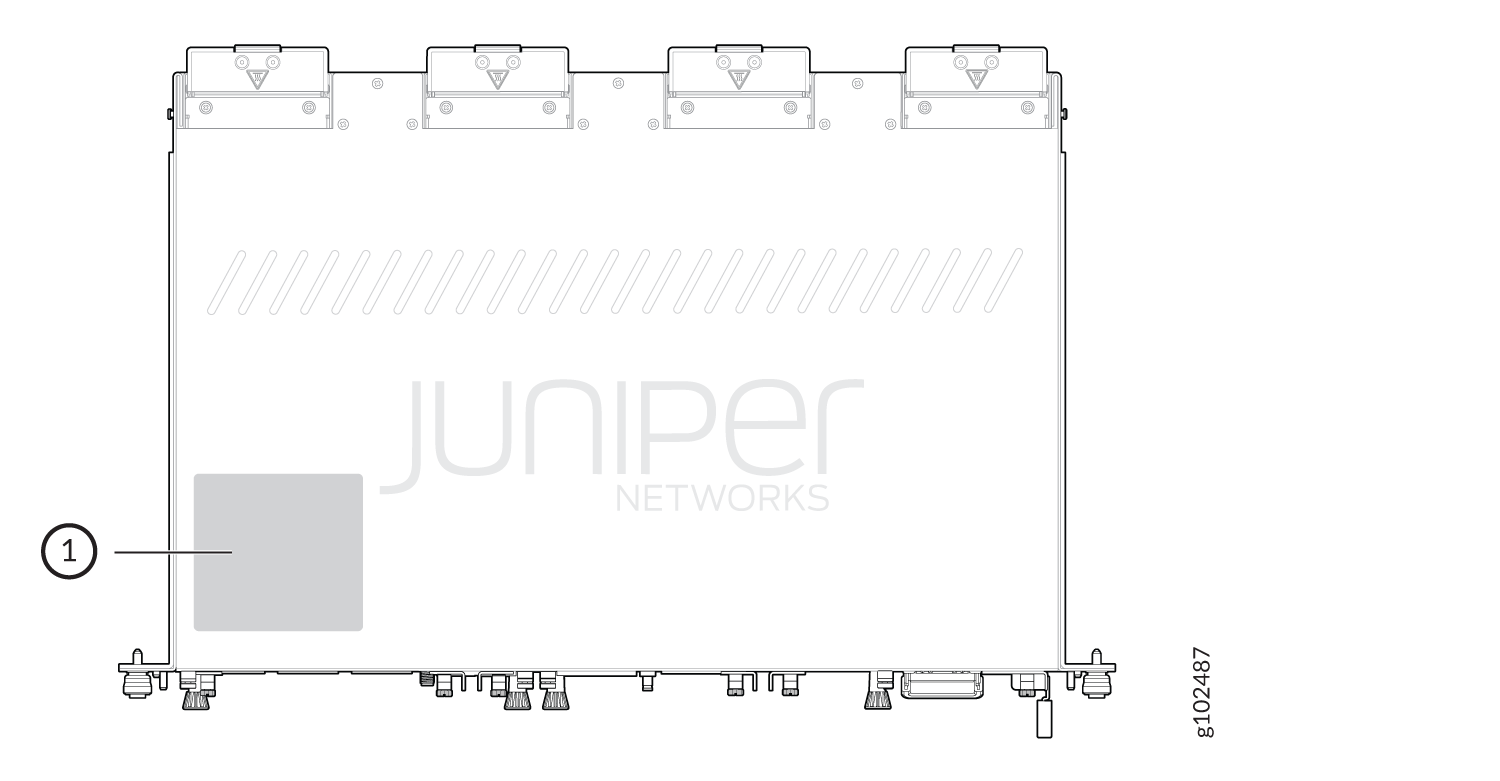 ACX7332 Chassis Serial Number Label