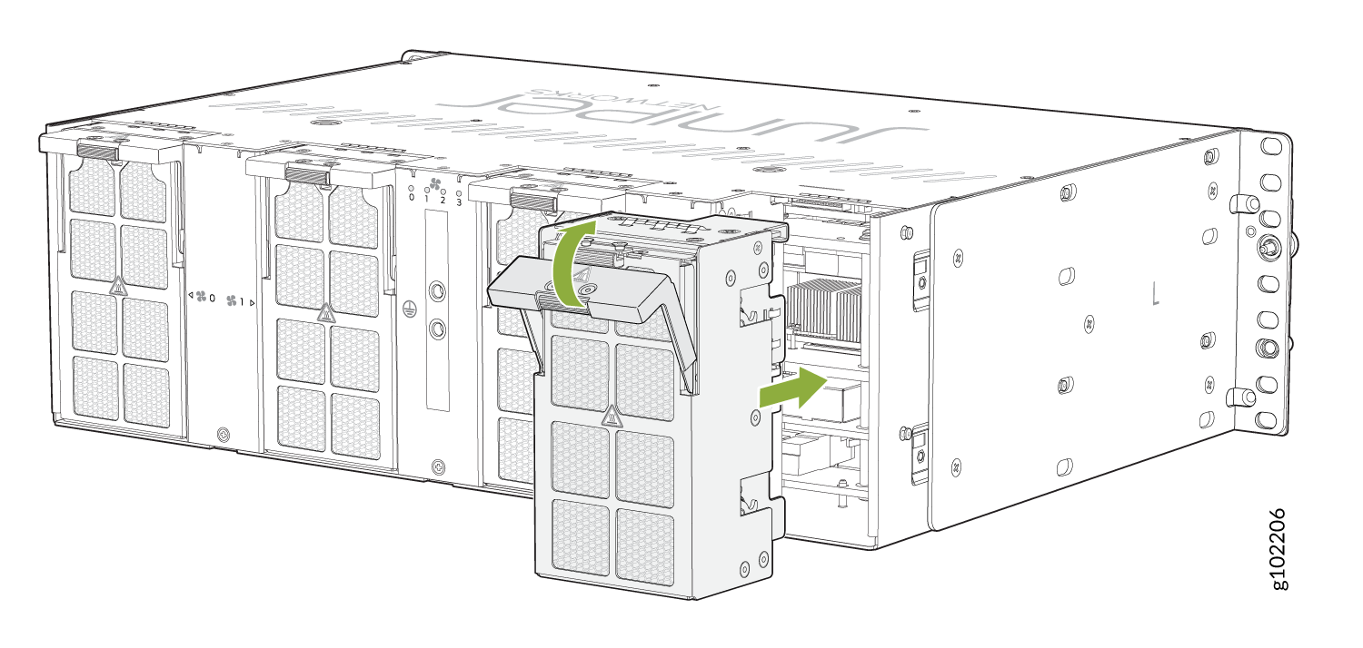 Install a Fan Tray in an ACX7348 Router