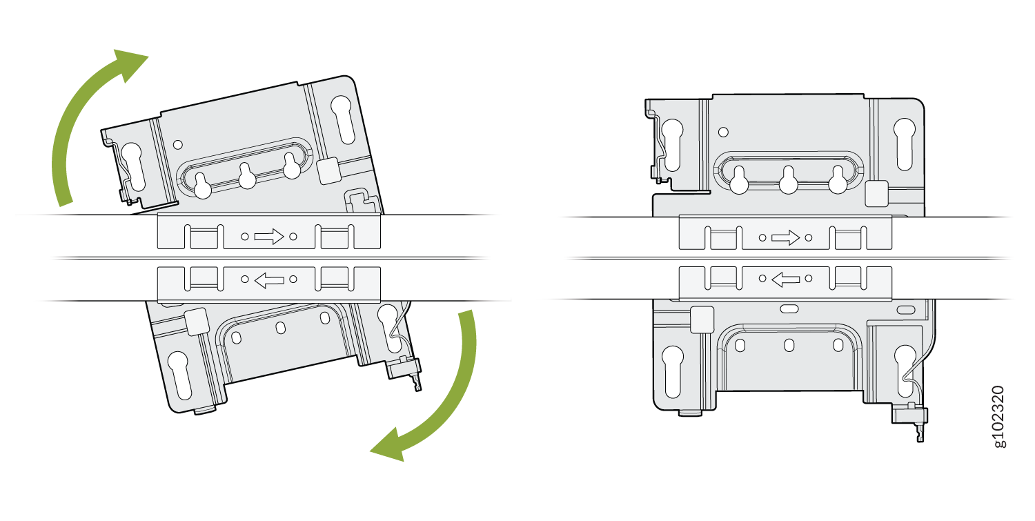 Attach the APBR-U Mounting Bracket to the APBR-ADP-WS15 Adapter