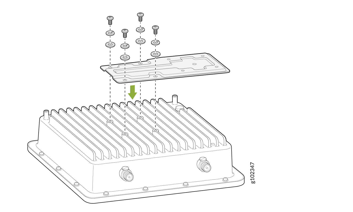 Attach the Metal Plate Assembly to an AP61