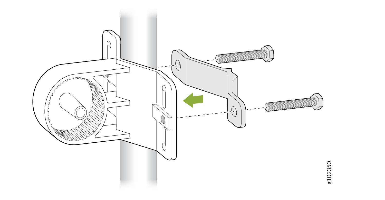 Install the T-Form Bracket on the Pole