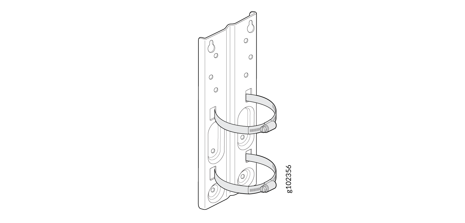 Attach Hose Clamps to the APOUTBR-FM Flush Mount Bracket