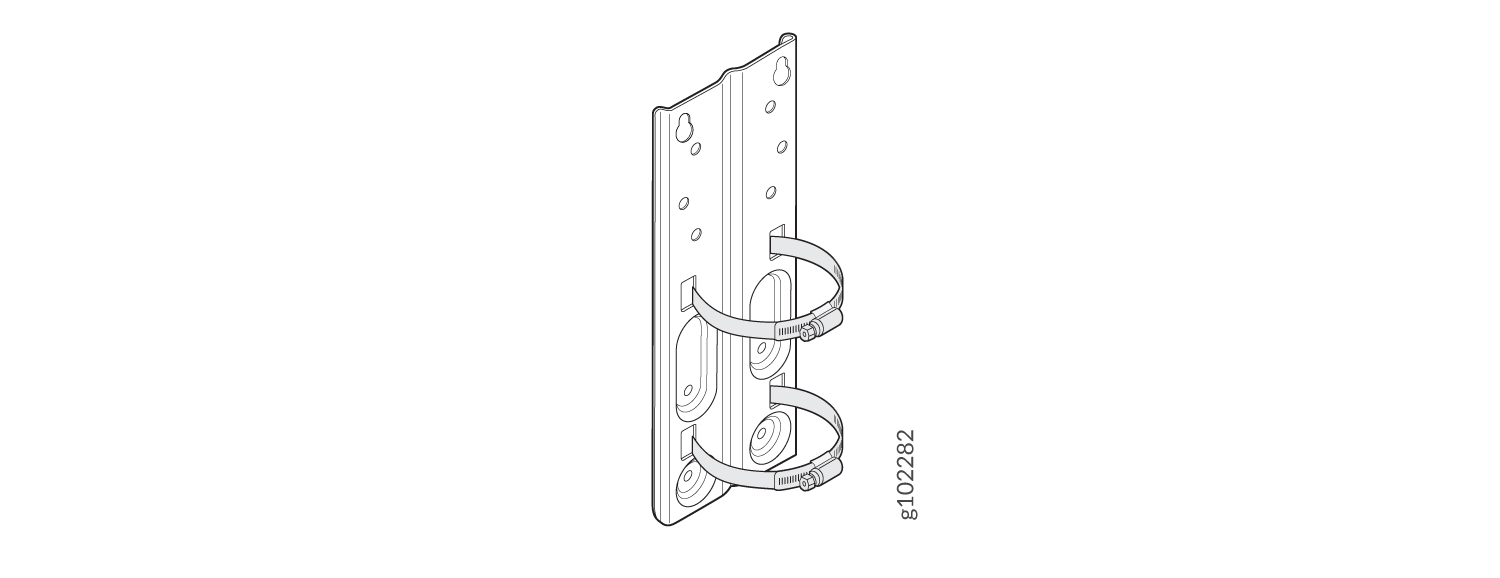 Attach Hose Clamps to the APOUTBR-FM Flush Mount Bracket