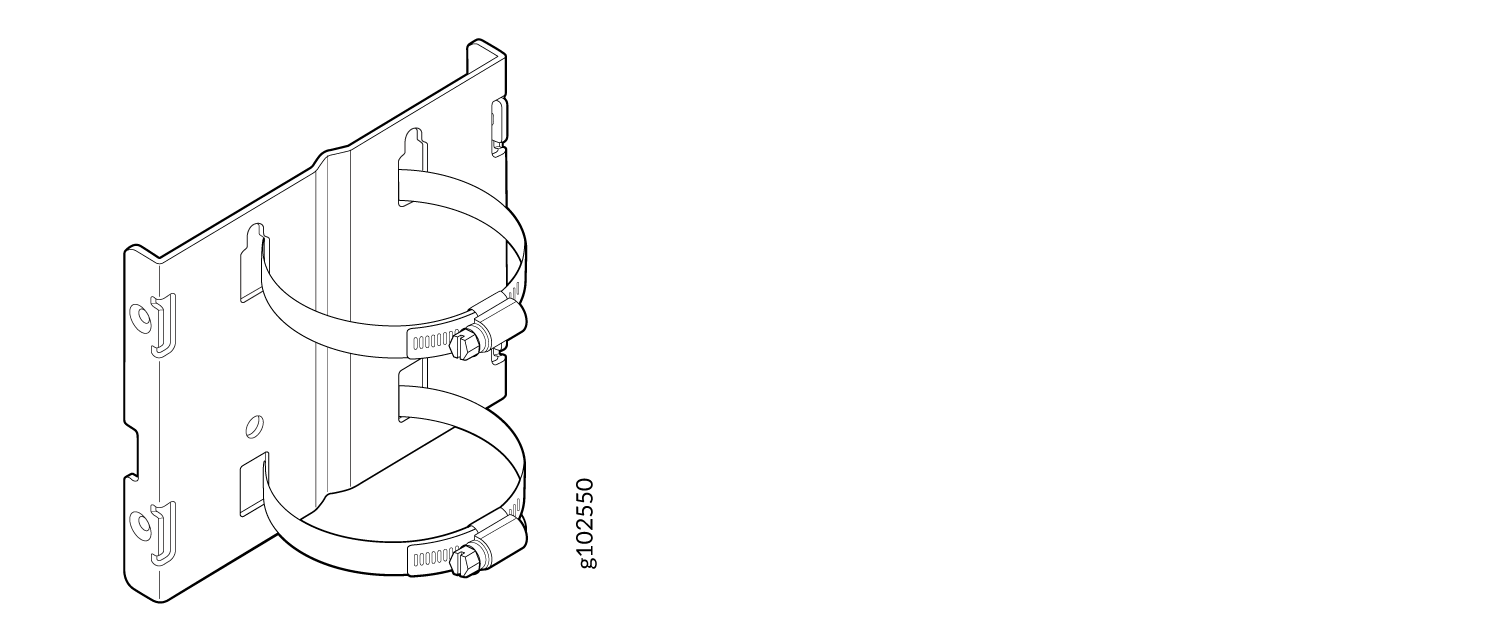 Attach Hose Clamps to the APOUTBR-FM2 Mounting Bracket