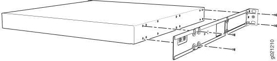 Technical illustration of a rack-mounted server with extended sliding rails for secure installation into a server rack.