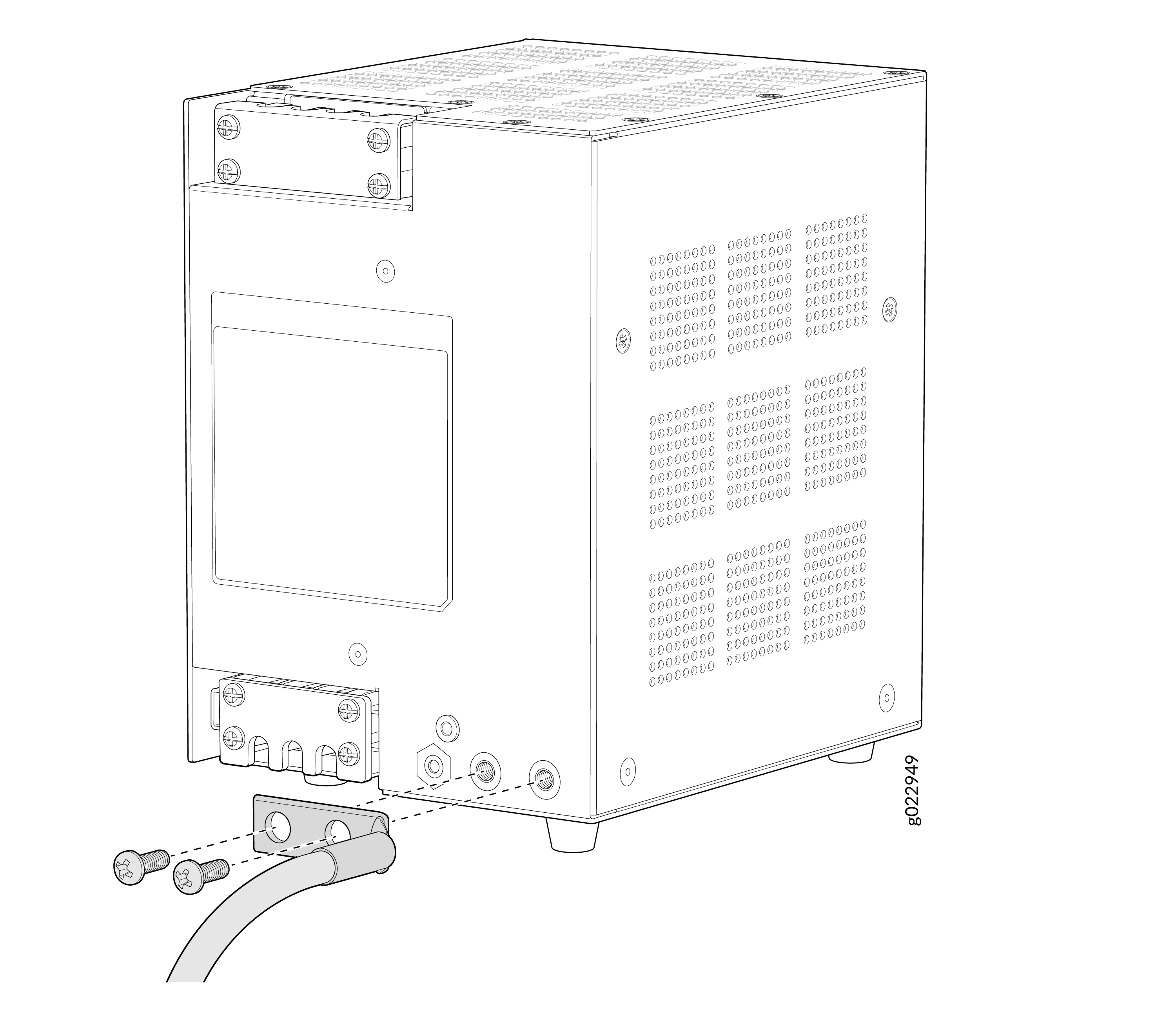 Ground the External PSU of the EX4100-H-12MP Switch