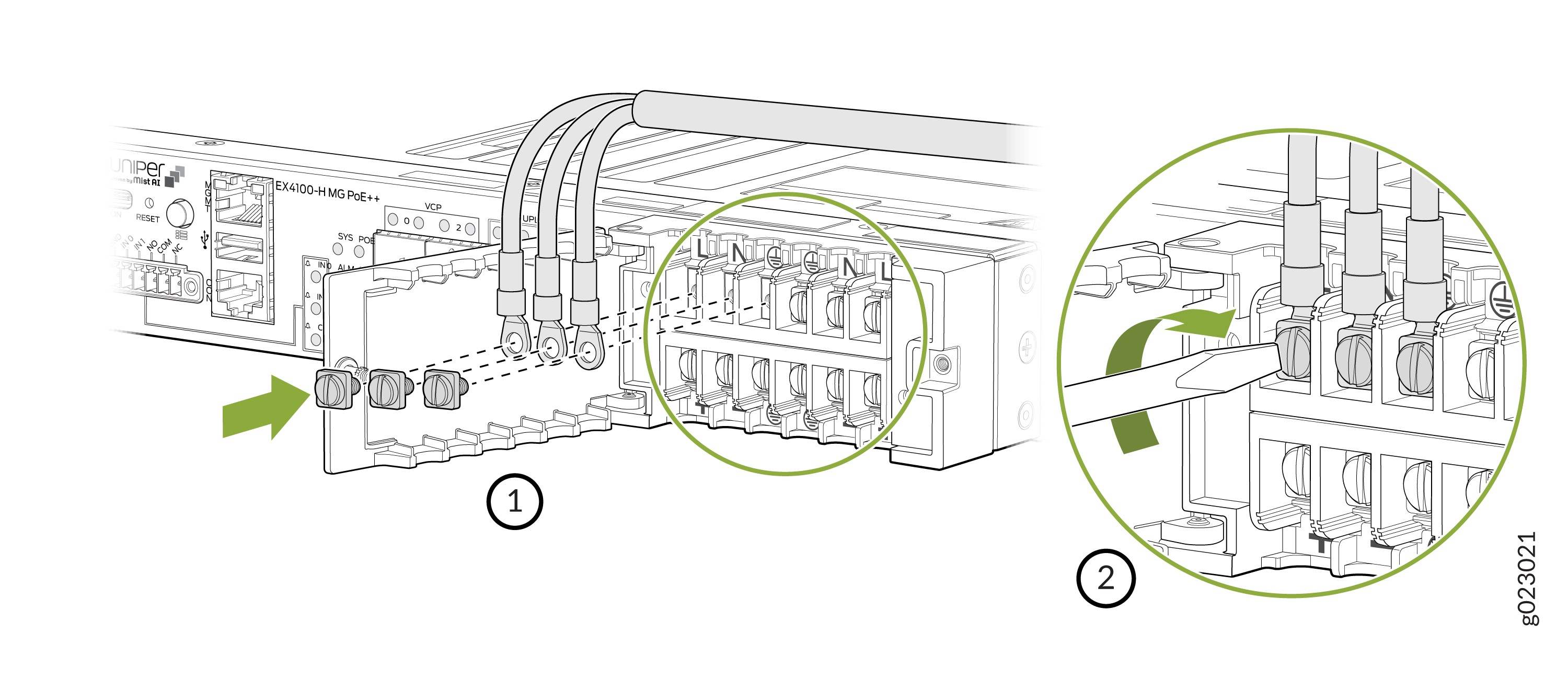 Connect AC PSU to the power