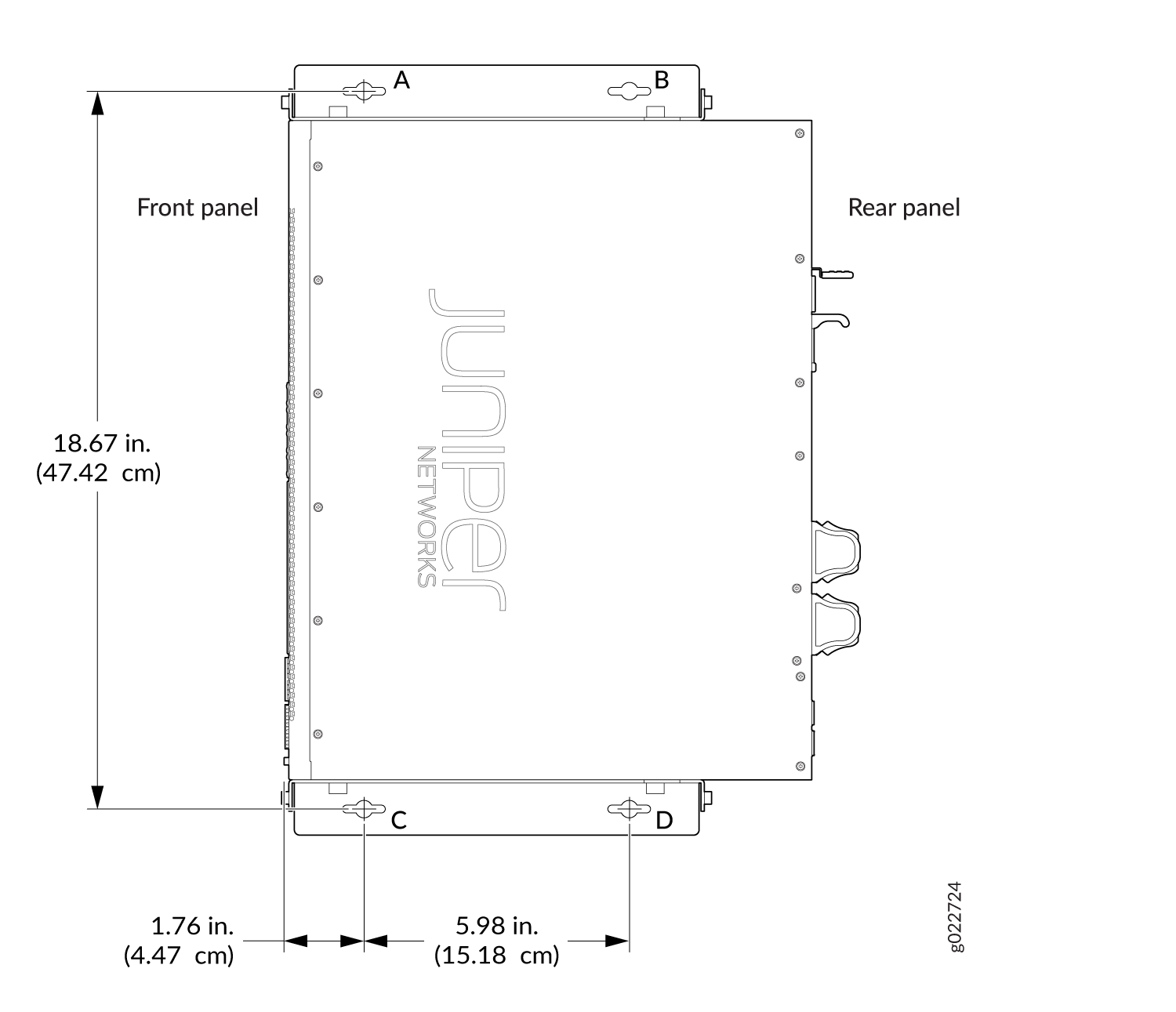 Measurements for Installing Mounting Screws