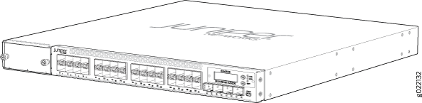 Juniper Networks rack-mounted switch with multiple ports for enterprise or data center use.