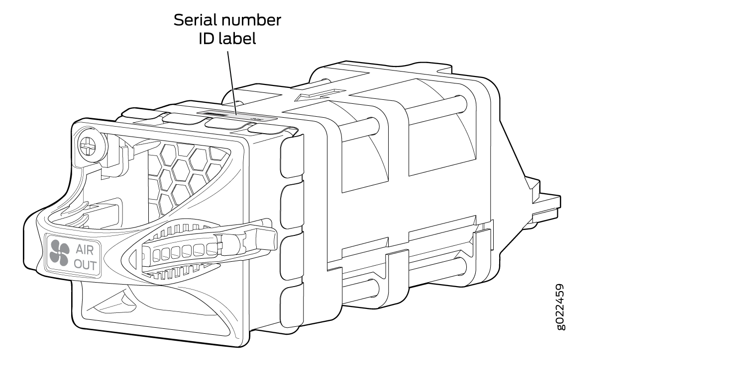 Technical drawing of a component with 