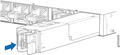 Installing a Power Supply in an EX4600 Switch