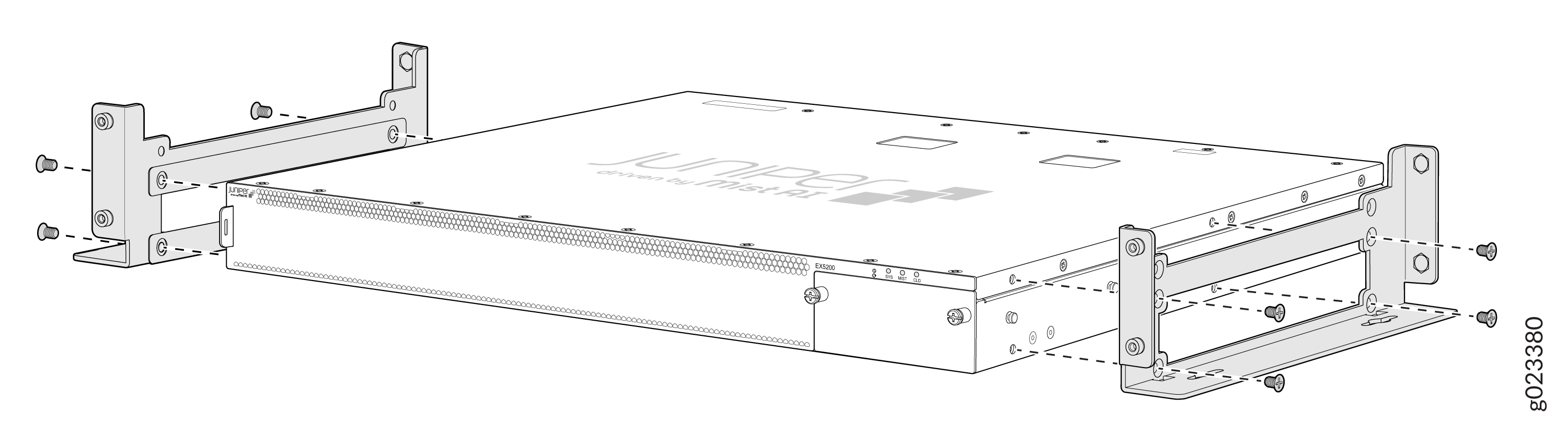 Attach Wall Mount Brackets to the Switch