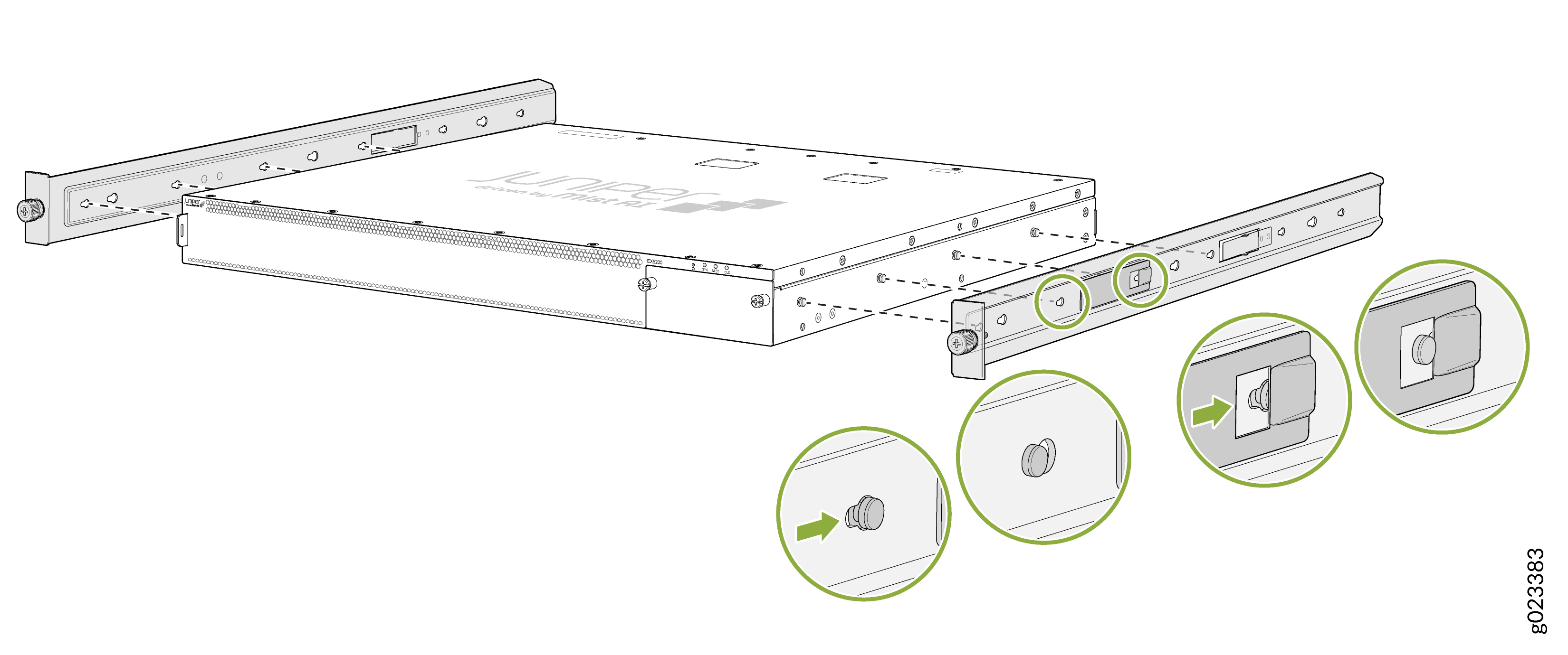 Attach side-mounting brackets