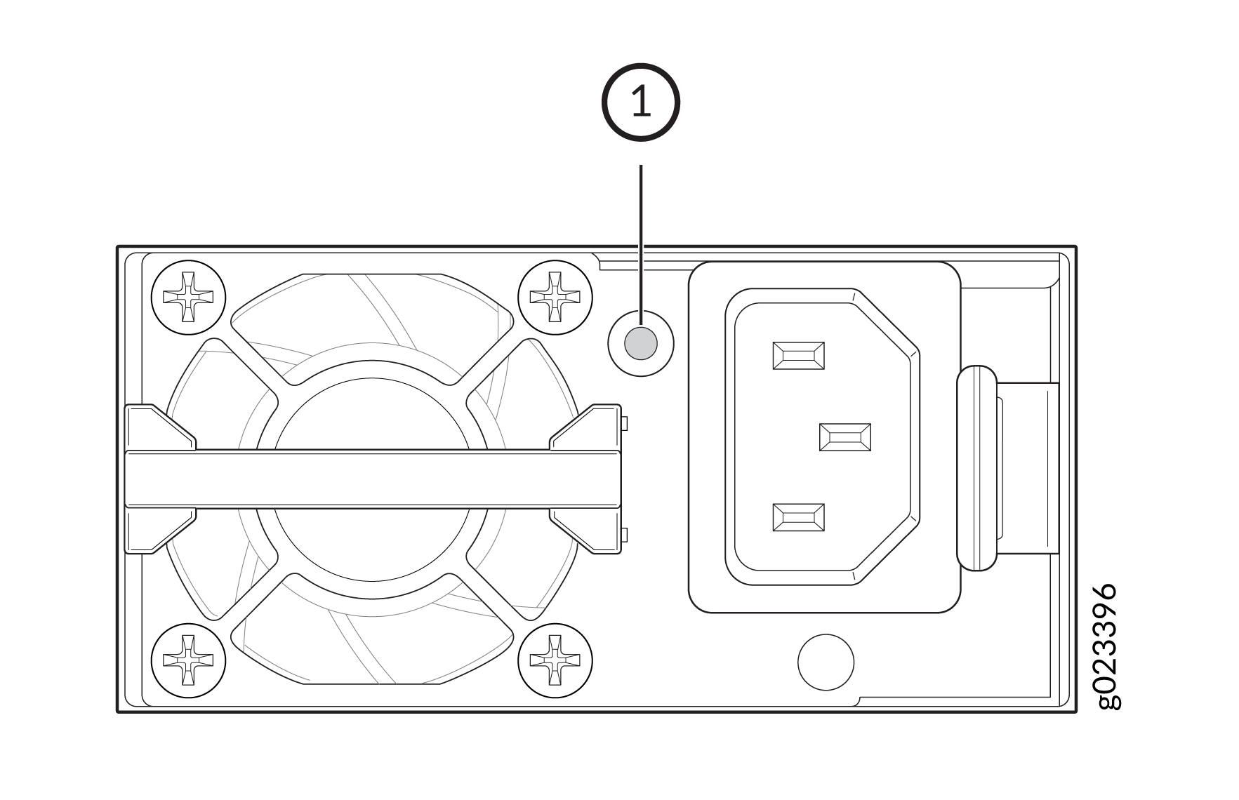 LED on the AC Power Supply for EX5200 Switches