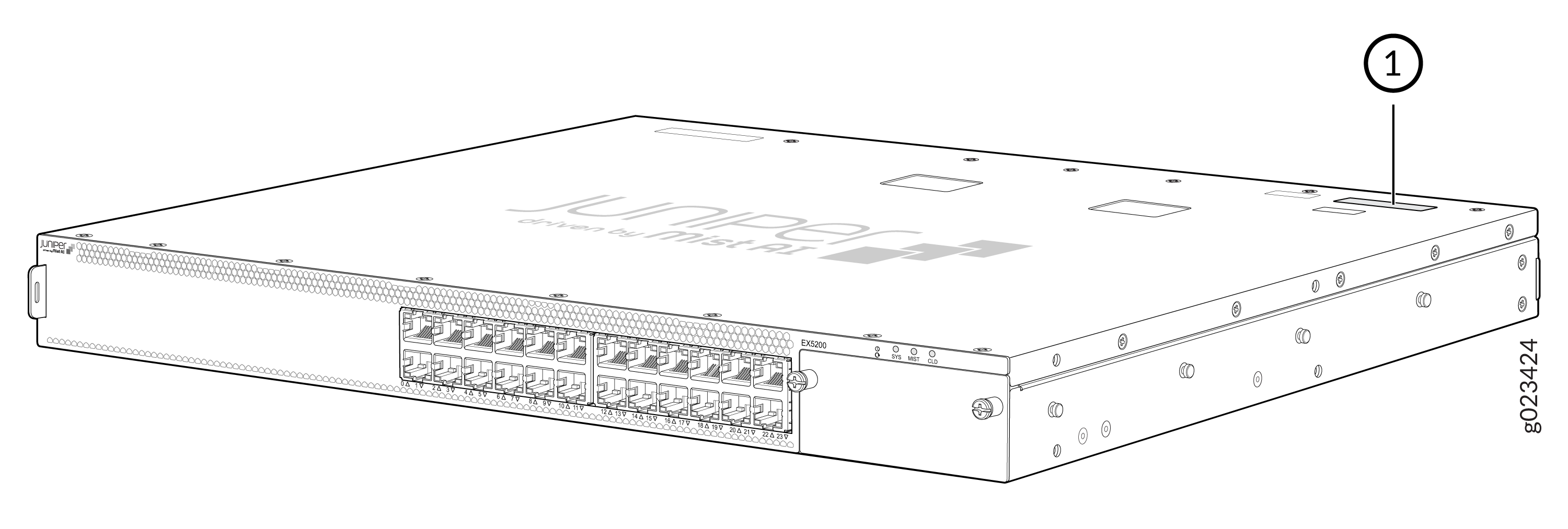 Serial Number On Top Of The Switch