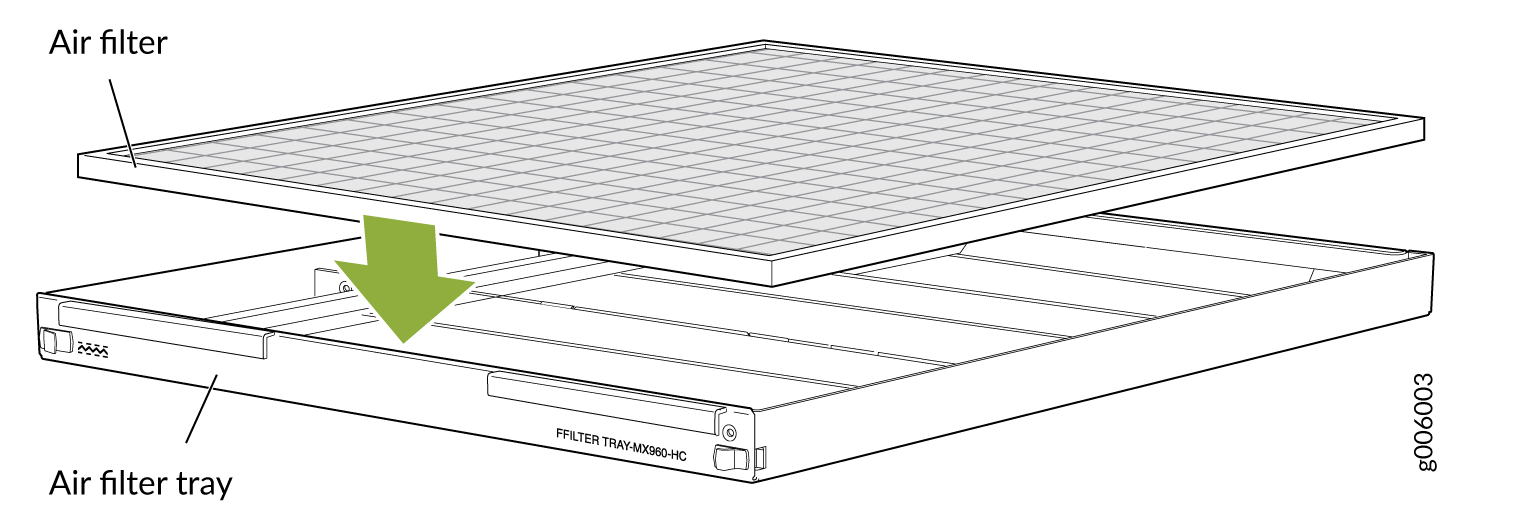 Air Filter Used in an EX9214 Switch