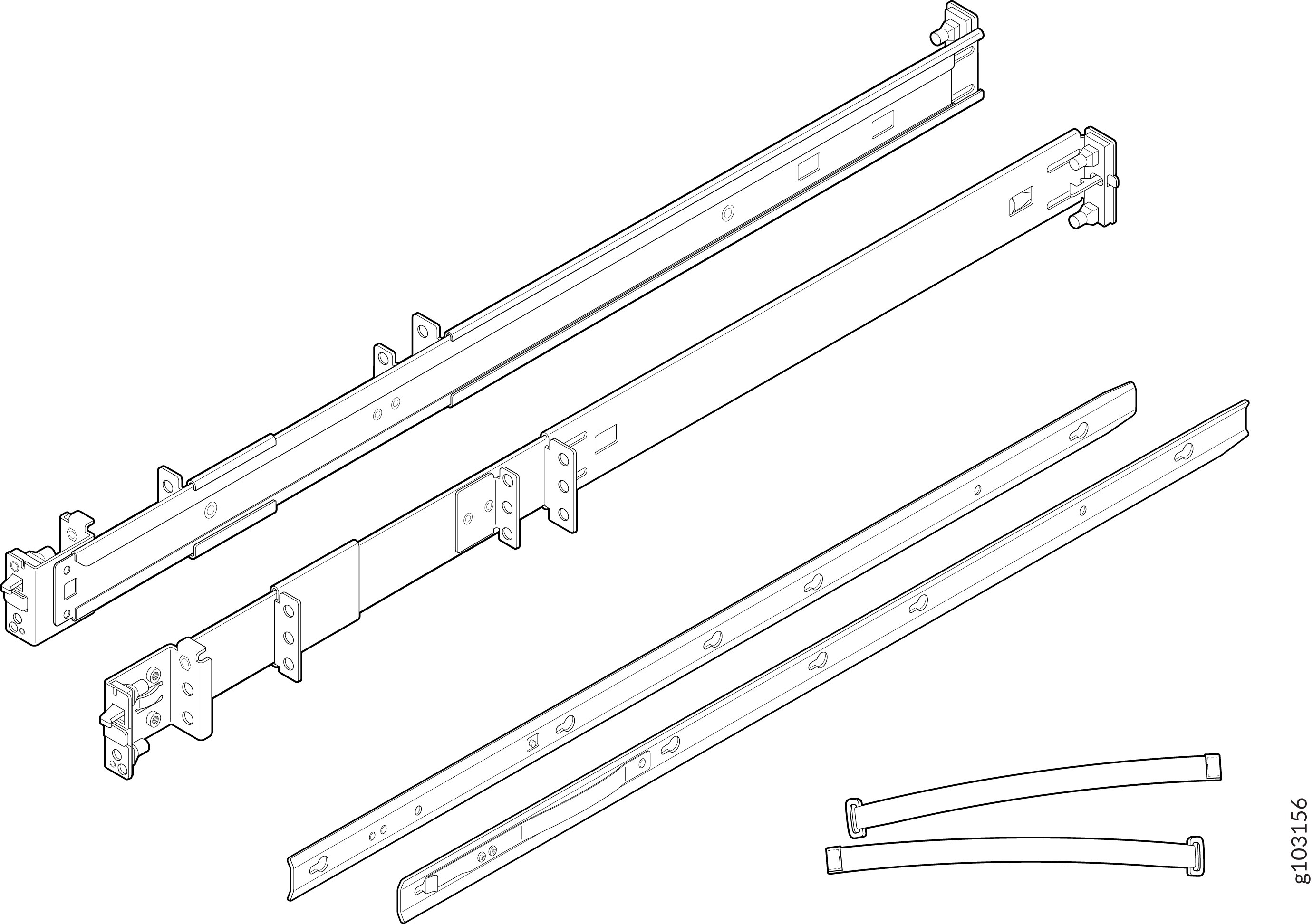 Rack Mounting Kit Components
