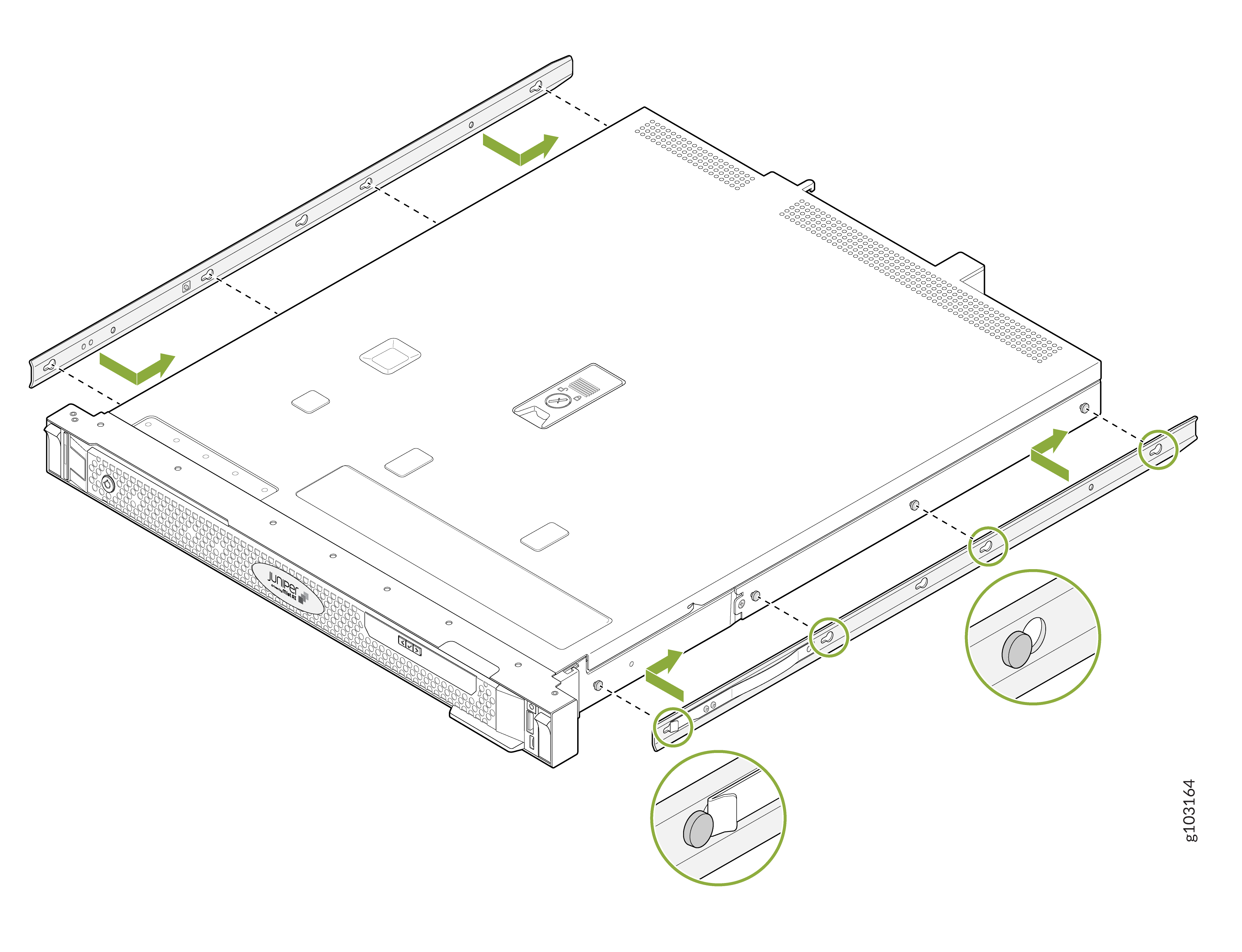 Attach the Mounting Brackets to the Device