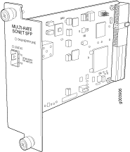 Multilink ESM 628 Ethernet switch module line drawing with ports and chips for networking.