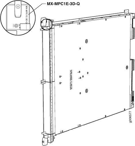 Technical drawing of a panel assembly with annotations like MX MPC13-ED-Q and a zoomed inset for clarity.