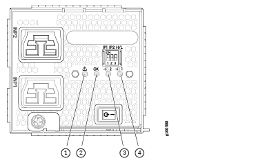 LEDs on a JNP10K-PWR-AC2 Power Supply