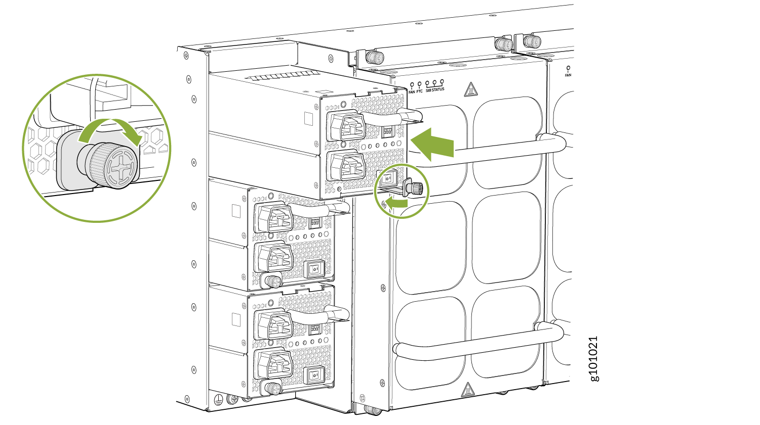 Install a JNP10K-PWR-AC2