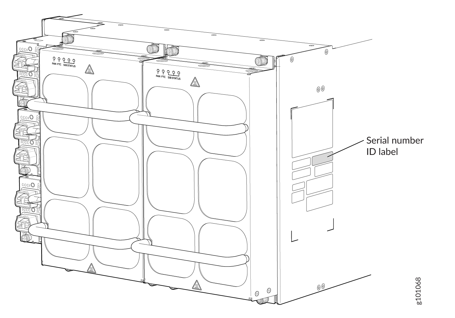MX10004 Serial Number Label