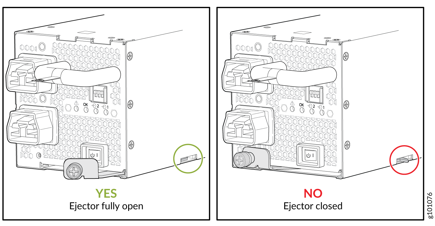 Open Power Supply Ejector