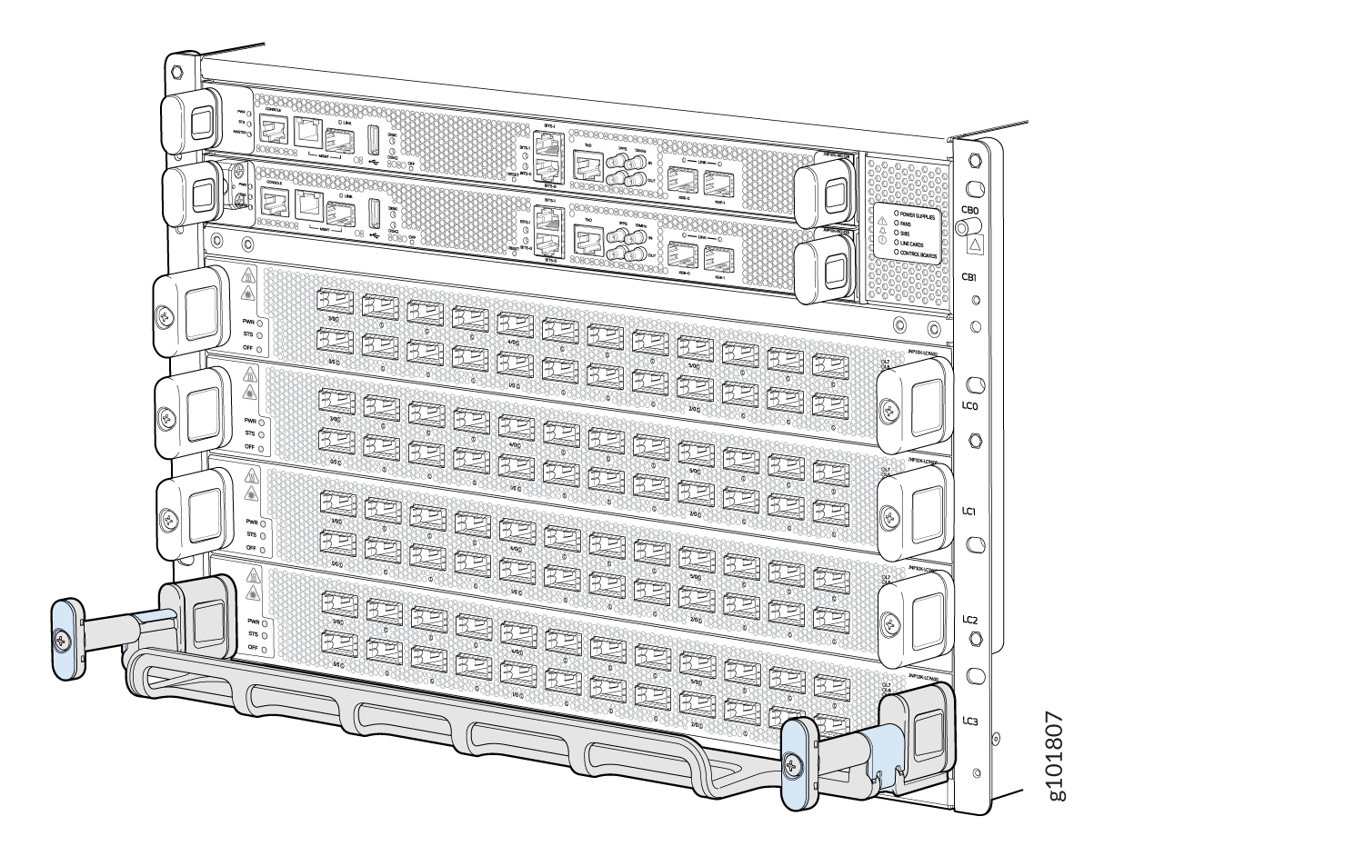 Completed Cable Management System