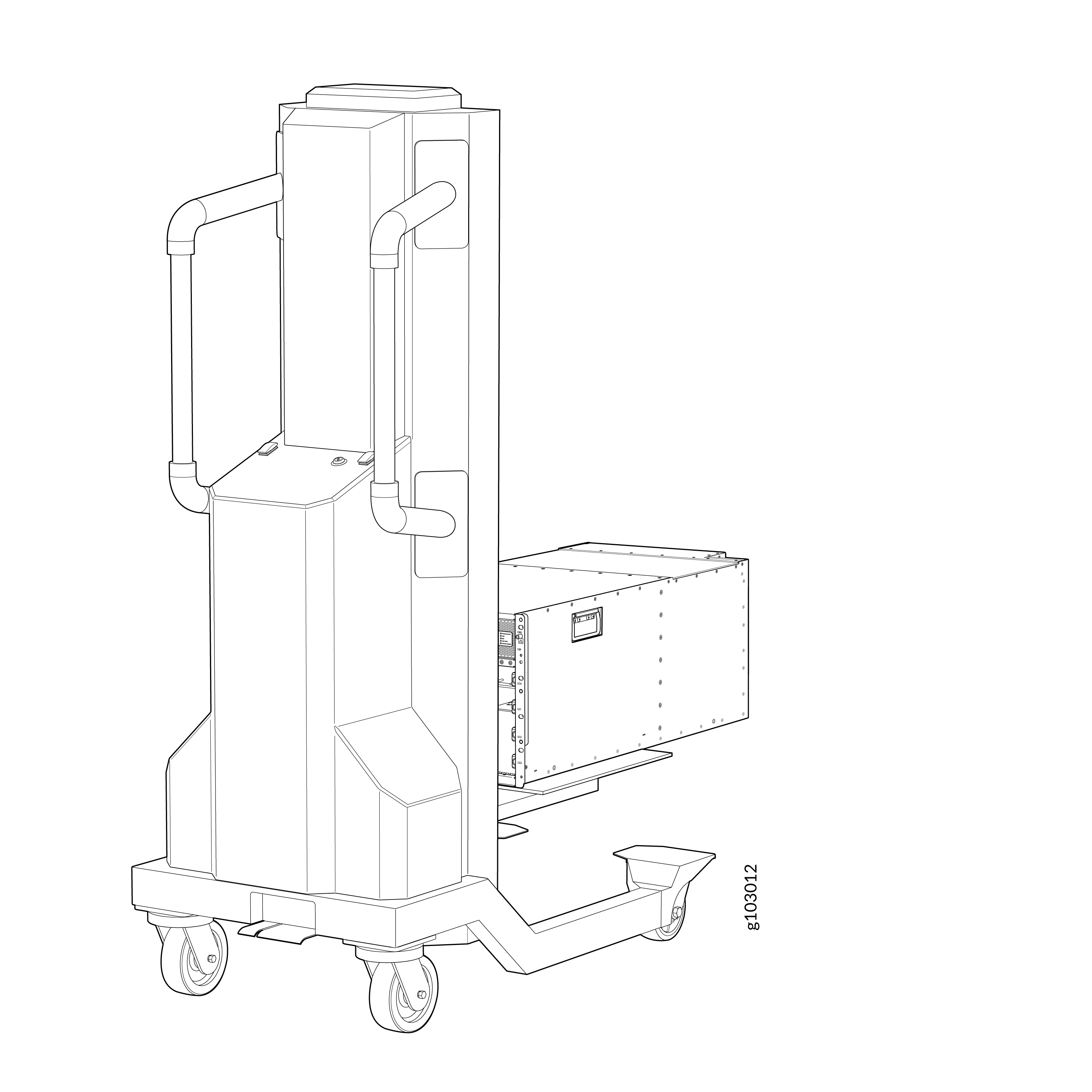 Load the MX10004 onto a Mechanical Lift
