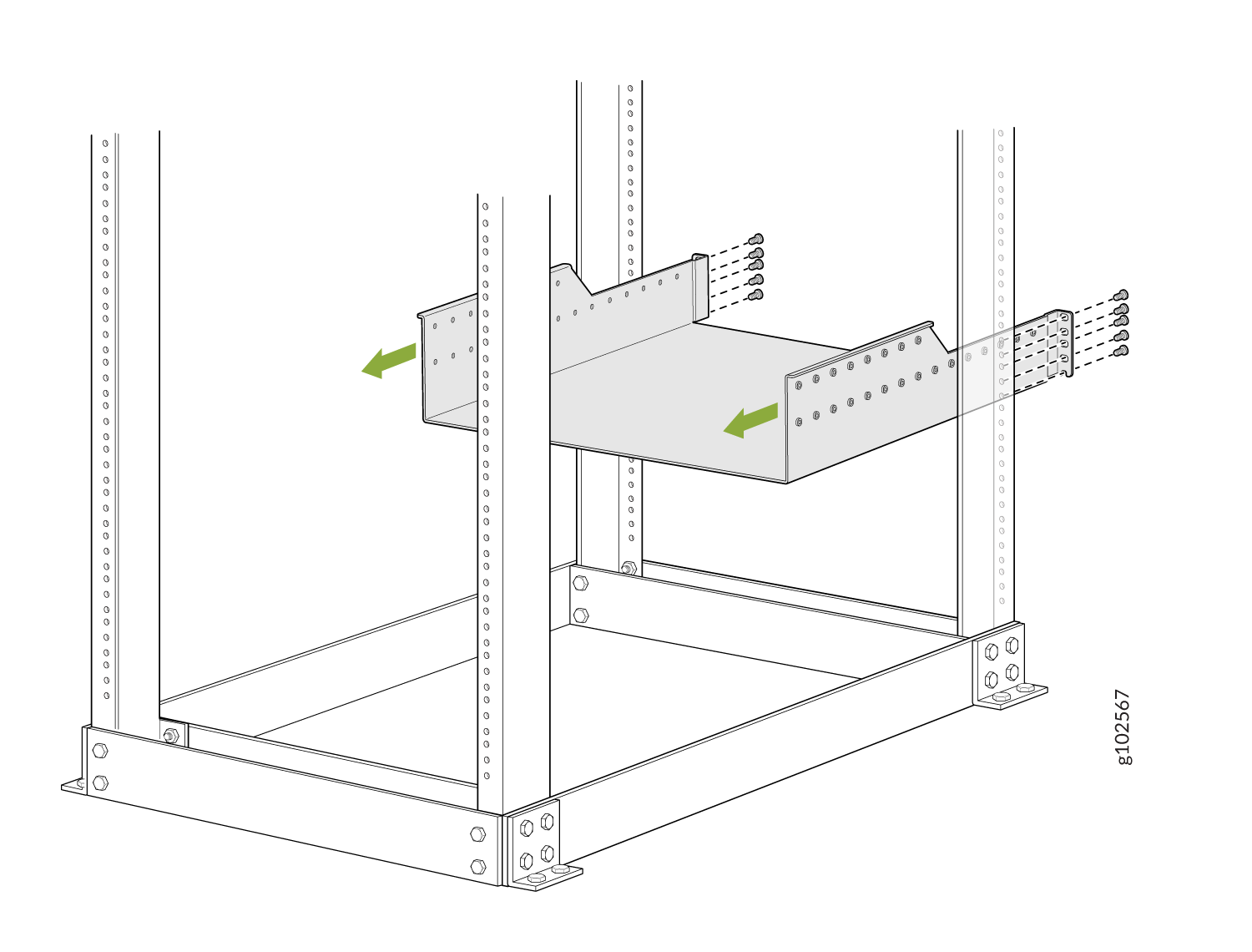 Attach the Rear Mounting Tray