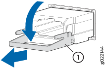 Removing an SFP, SFP+, XFP, or a QSFP+ Transceiver