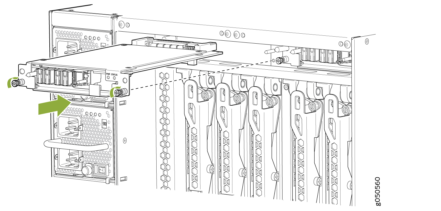 Replacing an MX10008 Fan Tray Controller