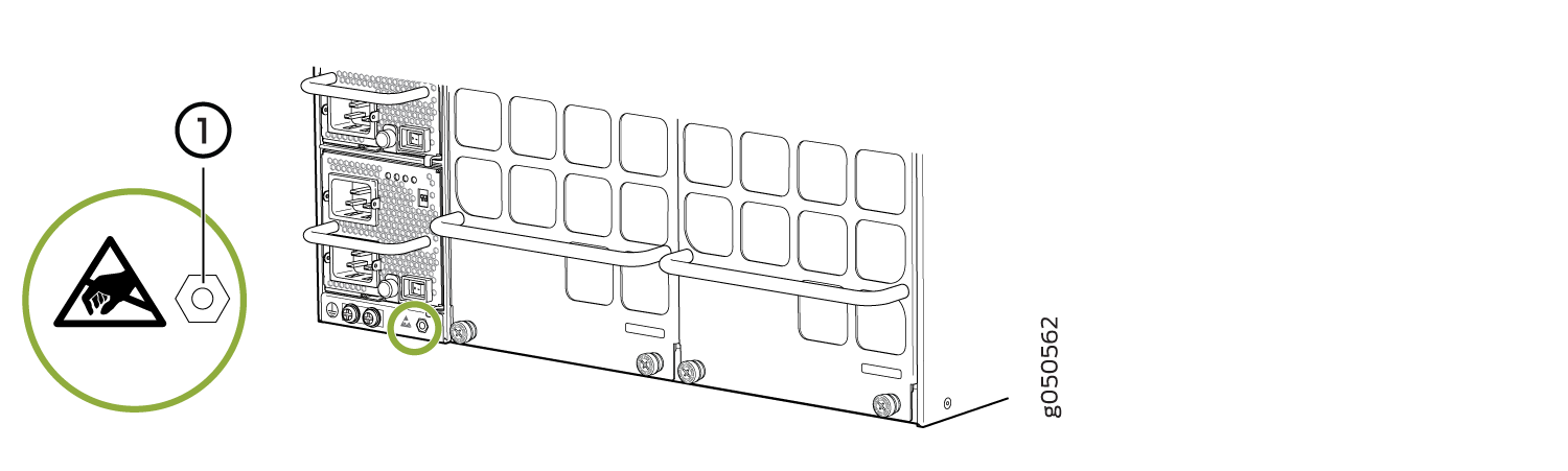 ESD Point on the Rear of an MX10008