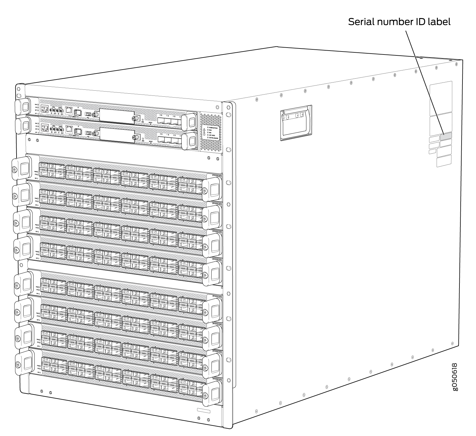 MX10008 Serial Number Label