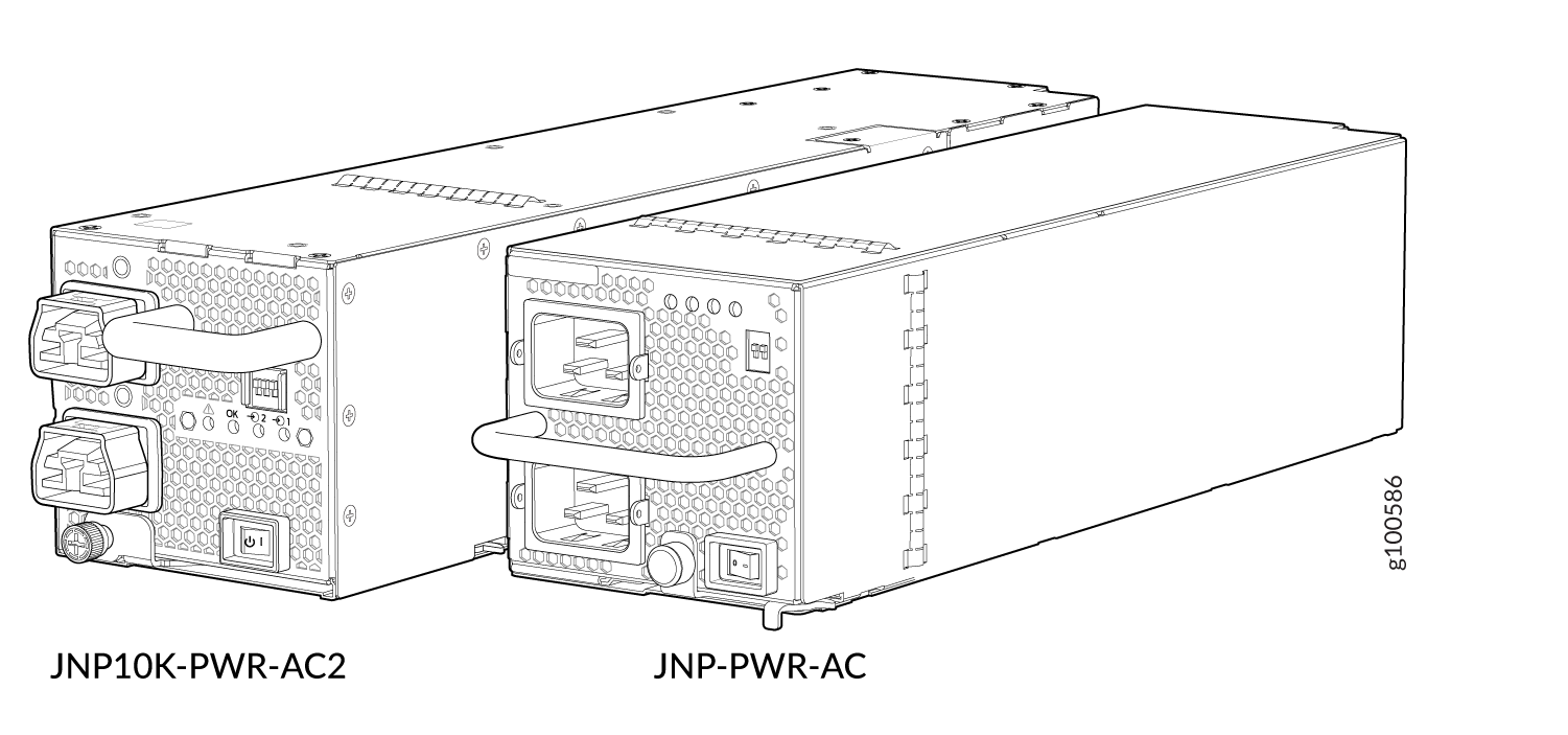 Comparison of the JNP10K-PWR-AC2 to the JNP10K-PWR-AC Power Supply