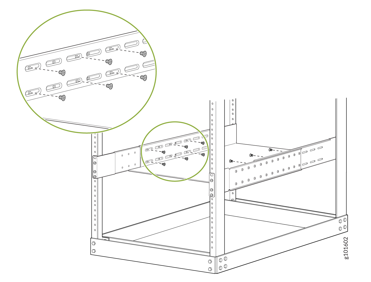 Attach the Mounting Blades to the Mounting Tray