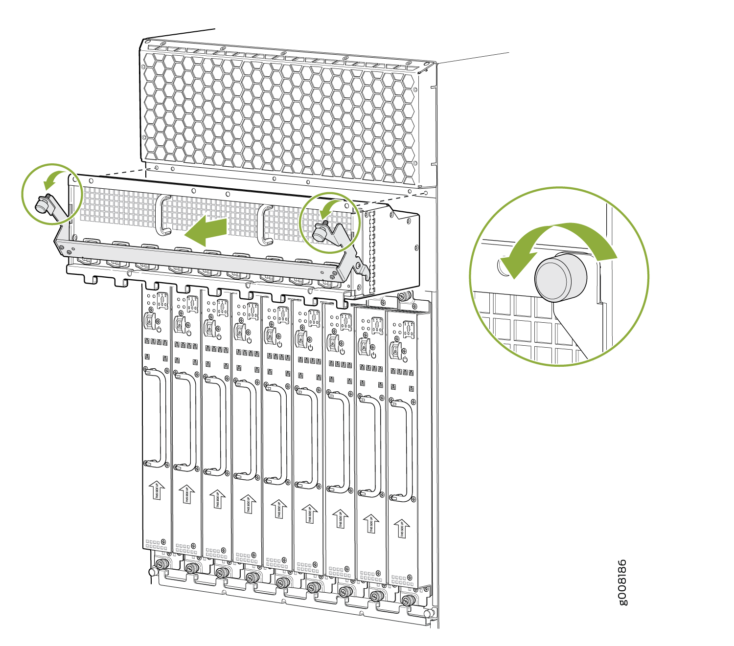 Removing a Universal (HVAC/HVDC) PDM from an MX2008 Router