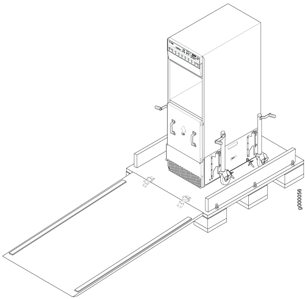 Securing the Crate Door to the Shipping Crate Platform