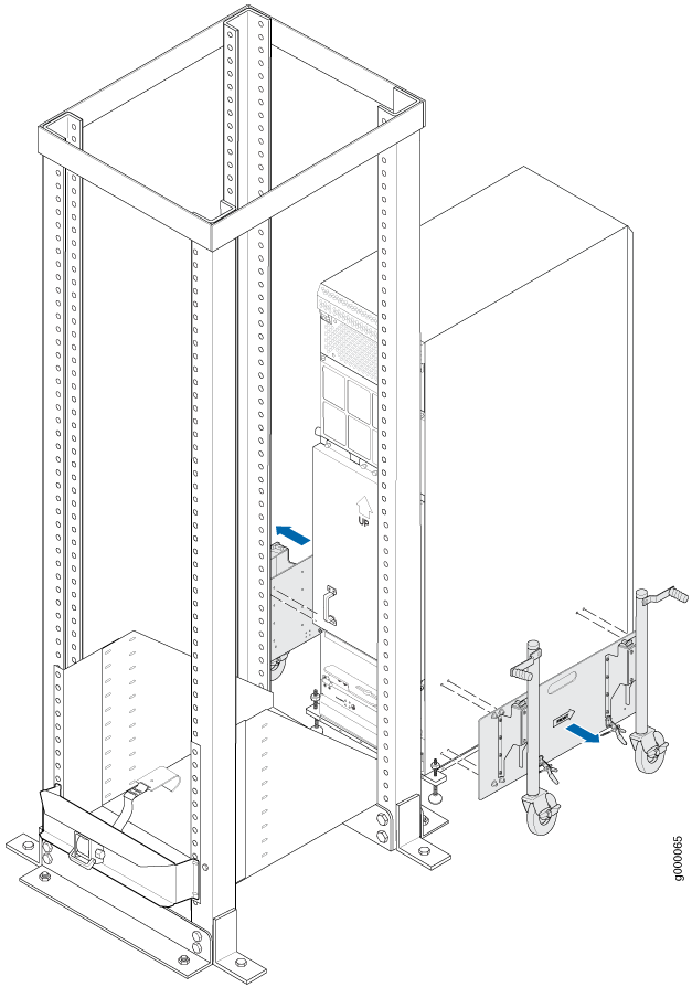 Removing Router Transport Mounting Plate and Wheel Assembly