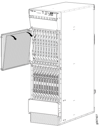 Removing the Card-Cage Cable Manager Air Filter
