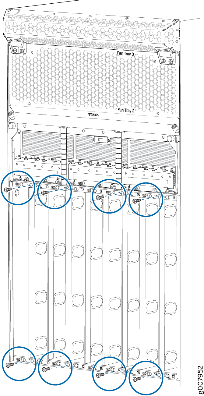 Removing the MX2000 Router Adjustment Bar Locking Screws