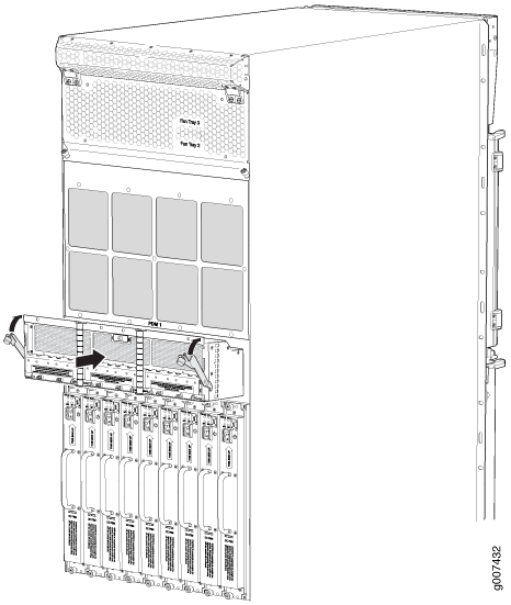Installing an MX2010 Router DC Power Distribution Module
