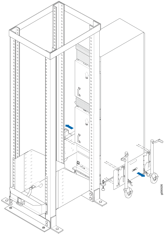 Removing Router Transport Mounting Plate and Wheel Assembly