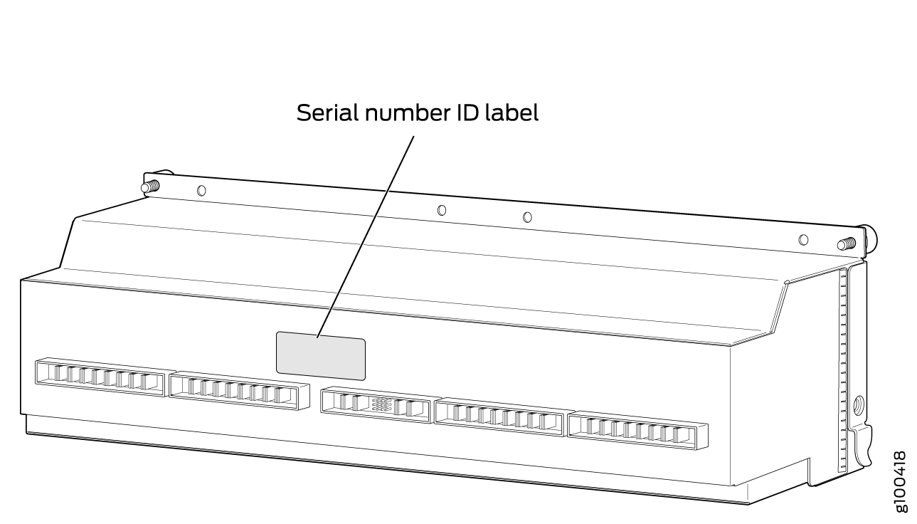 DC (240 V China) and Second-Generation Universal Power (HVAC/HVDC) Distribution Module Serial Number Label
